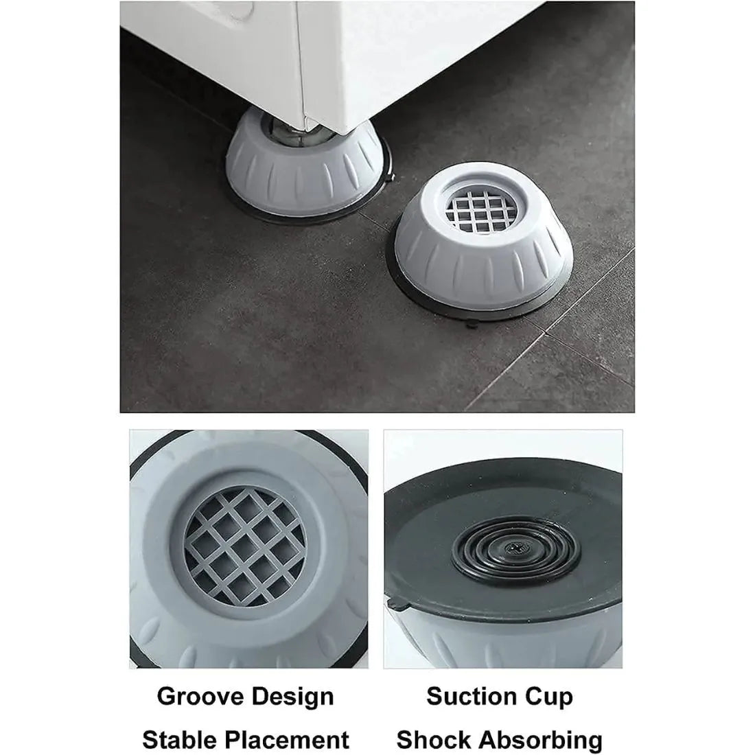 Washing machine universal foot pads set of 4