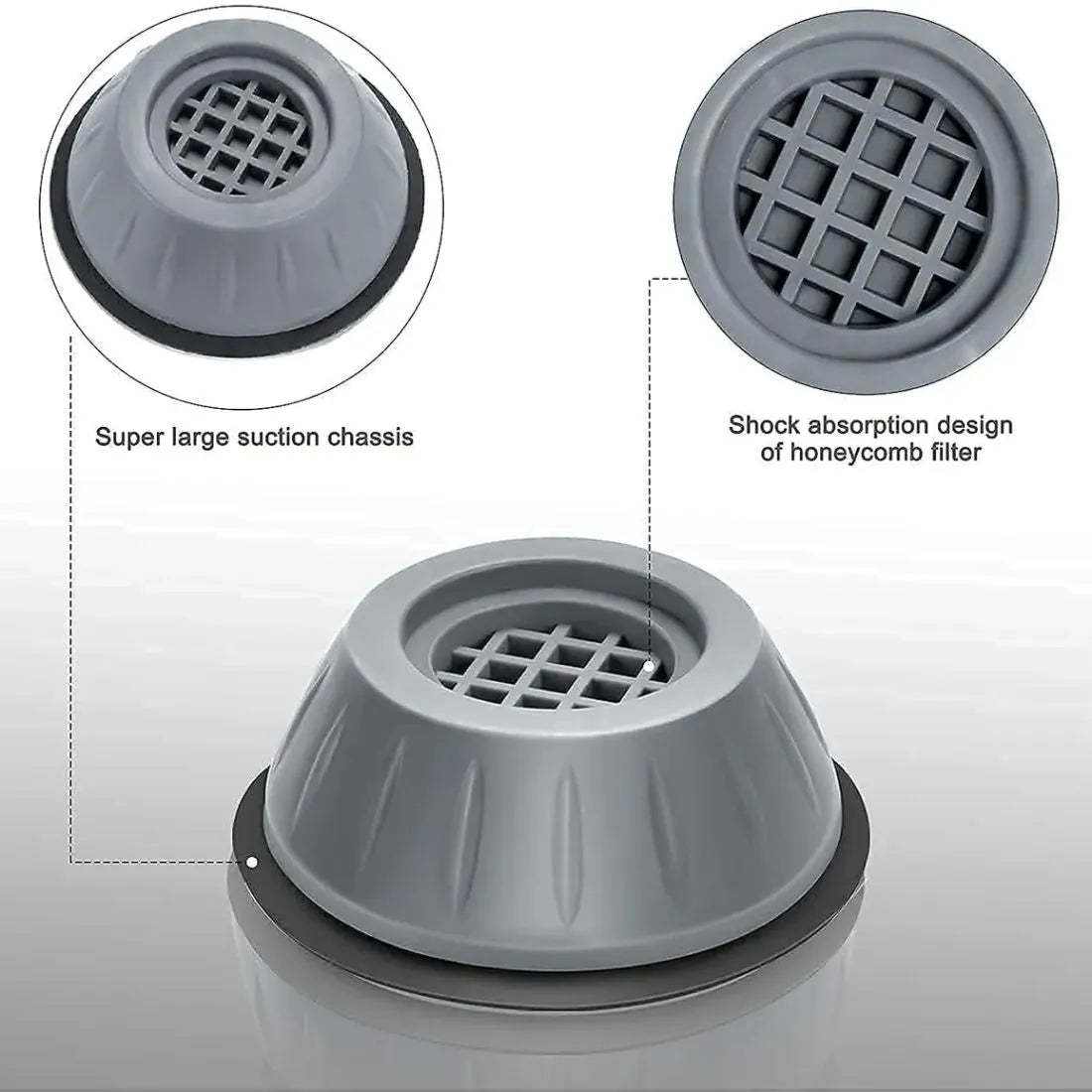 Washing machine universal foot pads set of 4